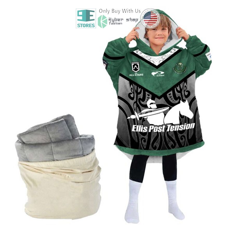 Best Personalized Maori All Stars Hooded Blanet Hoodie - Image 4