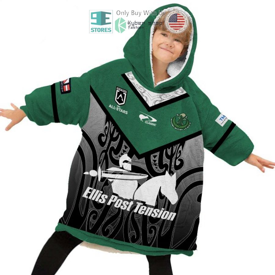Best Personalized Maori All Stars Hooded Blanet Hoodie - Image 6