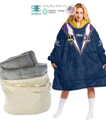 Best Personalized Melbourne Storm Blue Hooded Blanet Hoodie