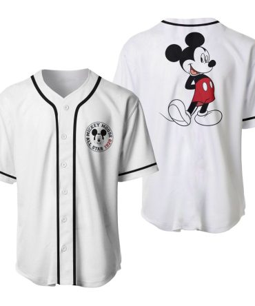 Disney Mickey Mouse Baseball Jersey – Classic Style For Fans!
