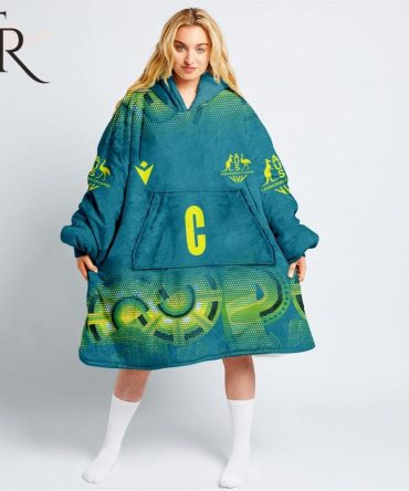 Personalized Netball Au Australia Diamonds Blue Oodie, Flanket, Blanket Hoodie, Snuggie