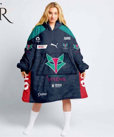 Personalized Netball Au Melbourne Vixens Oodie, Flanket, Blanket Hoodie, Snuggie