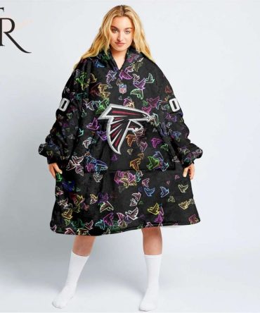 Personalized Nfl Atlanta Falcons With A Bold And Dense Logo Design Hoodie Blanket