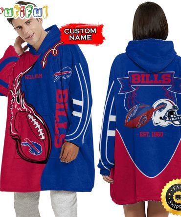 Personalized Nfl Buffalo Bills Blanket Hoodie Unisex Hoodie For Football Fans
