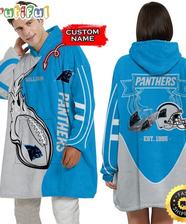 Personalized Nfl Carolina Panthers Blanket Hoodie Unisex Hoodie For Football Fans