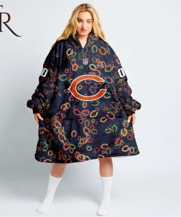 Personalized Nfl Chicago Bears With A Bold And Dense Logo Design Hoodie Blanket