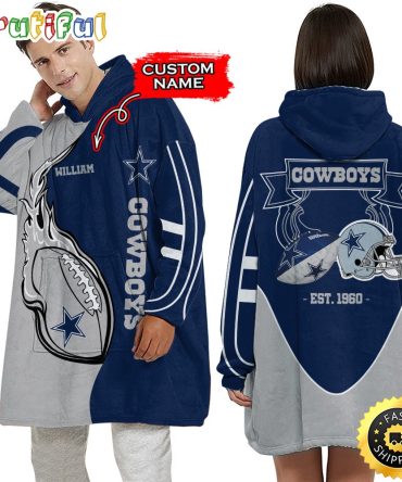 Personalized Nfl Dallas Cowboys Blanket Hoodie Unisex Hoodie For Football Fans