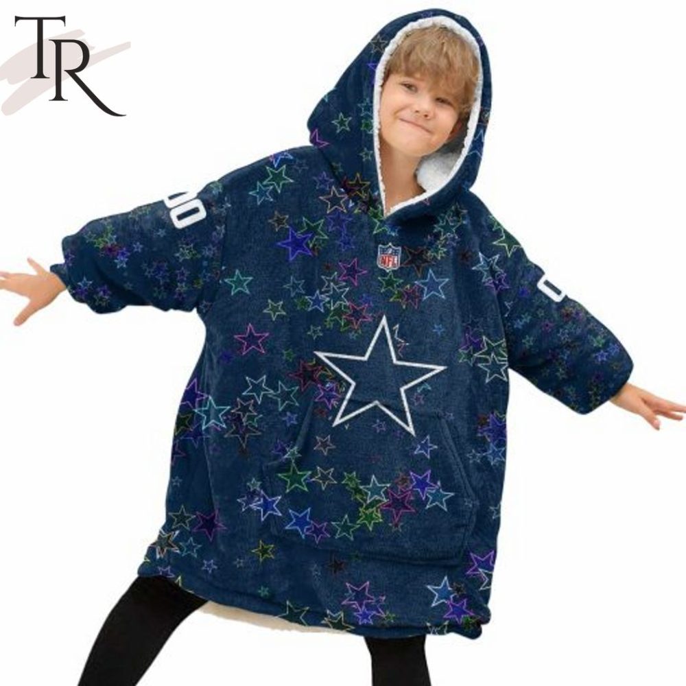 Personalized Nfl Dallas Cowboys With A Bold And Dense Logo Design Hoodie Blanket - Image 7