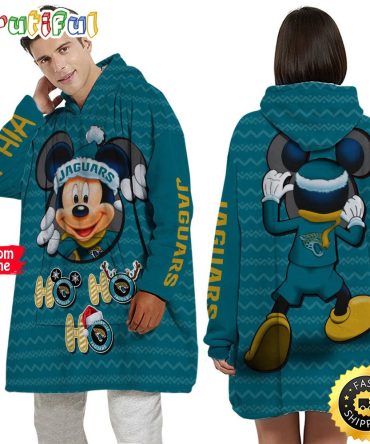 Personalized Nfl Jacksonville Jaguars Blanket Hoodie Mickey Unisex Hoodie
