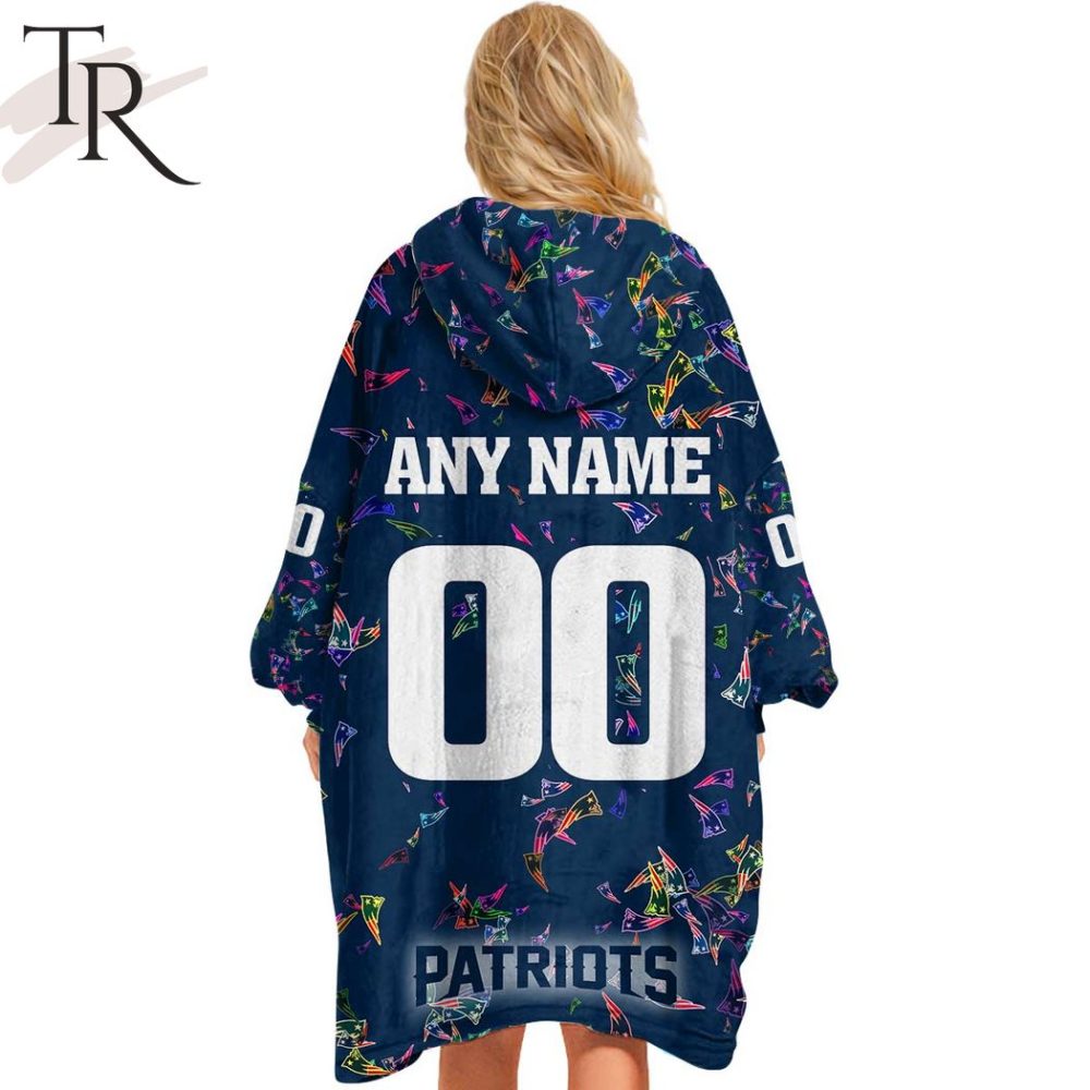 Personalized Nfl New England Patriots With A Bold And Dense Logo Design Hoodie Blanket - Image 4