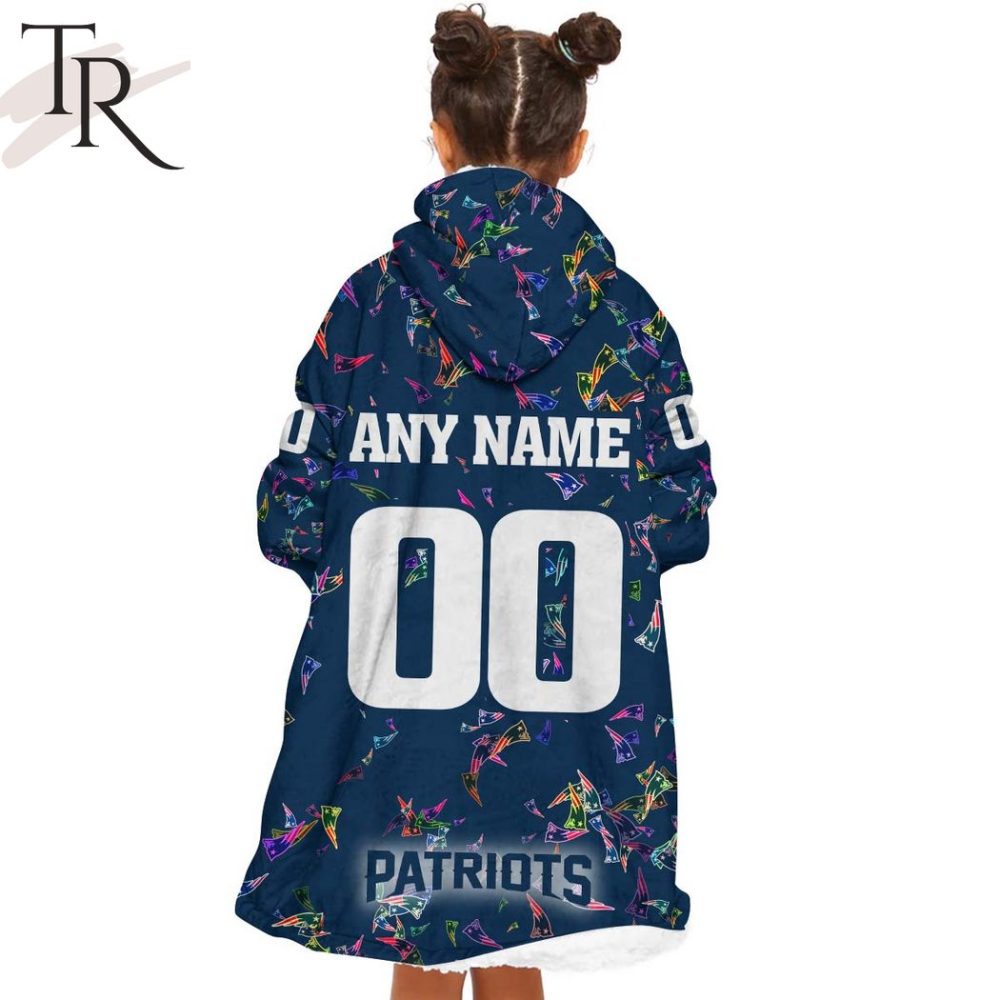 Personalized Nfl New England Patriots With A Bold And Dense Logo Design Hoodie Blanket - Image 5