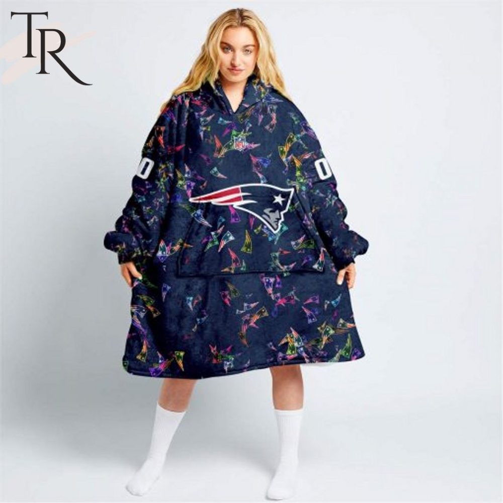 Personalized Nfl New England Patriots With A Bold And Dense Logo Design Hoodie Blanket - Image 6