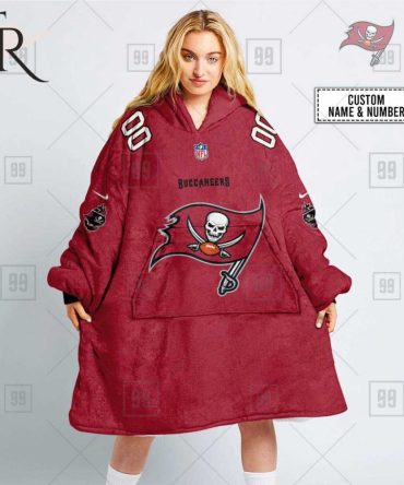 Personalized Nfl Tampa Bay Buccaneers Home Jersey Blanket Hoodie