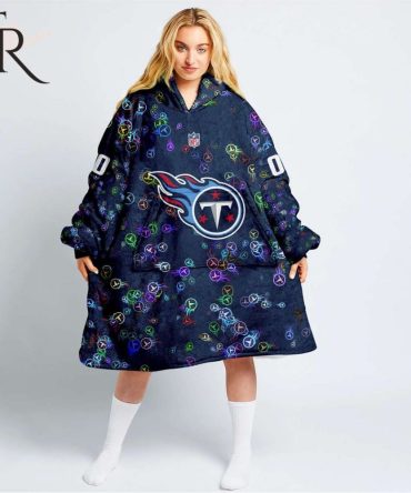 Personalized Nfl Tennessee Titans With A Bold And Dense Logo Design Hoodie Blanket