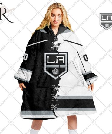 Personalized Nhl Los Angeles Kings Mix Jersey Blanket Hoodie