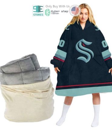 Best Personalized Seattle Kraken Hooded Blanet Hoodie