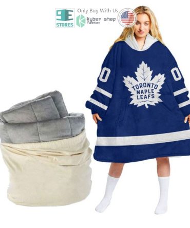 Best Personalized Toronto Maple Leafs Blue Hooded Blanet Hoodie