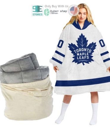 Best Personalized Toronto Maple Leafs White Hooded Blanet Hoodie
