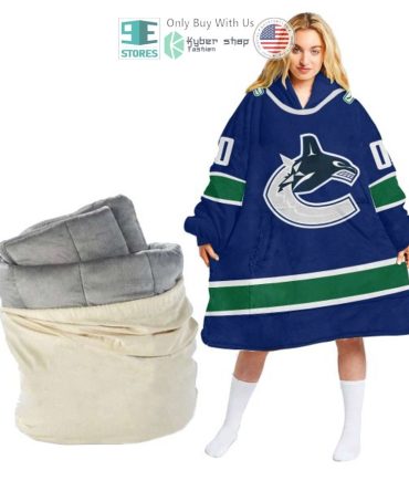 Best Personalized Vancouver Canucks Blue Hooded Blanet Hoodie