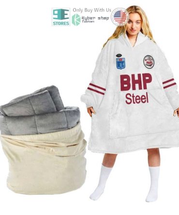 Best Personalized Nrl St. George Illawarra Dragons White Hooded Blanet Hoodie