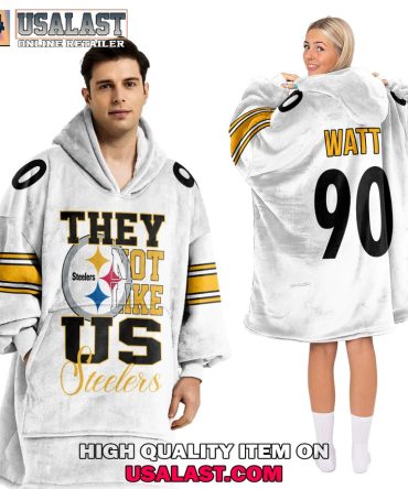 Hot Personalized Pittsburgh Steelers They Not Like Us Blanket Hoodie