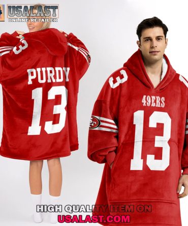 Hot Personalized San Francisco 49Ers Purdy Unisex Blanket Hoodie