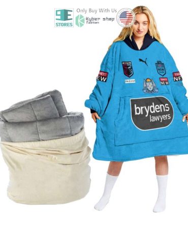 Best Personalized State Of Origin New South Wales Blues Logo Hooded Blanet Hoodie