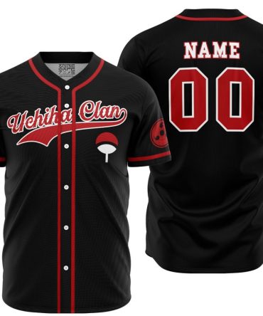 Personalized Uchicha Clan Shippuden Baseball Jersey