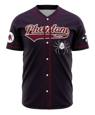 Phantom Troupe Jersey - Anime-Inspired Baseball Shirt With Spider Design - Unisex, Breathable Fabric