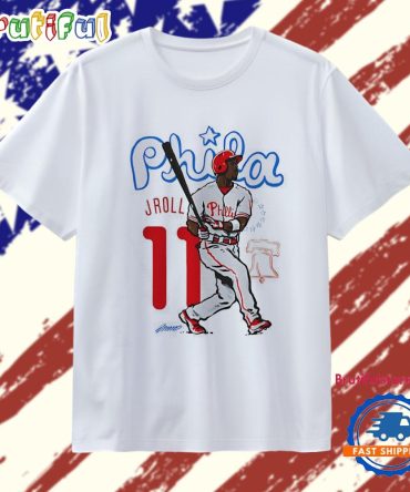 Phila J. Roll Jimmy Rollins #11 Philadelphia Phillies T Shirt