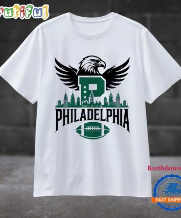 Philadelphia City Football Logo Mascot T Shirt