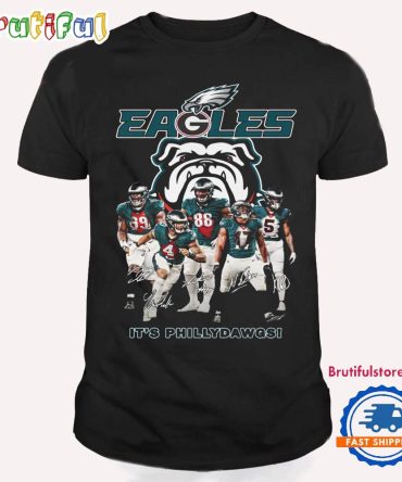 Philadelphia Eagles 2025 Nfl It'S Phillydanwgs T Shirt
