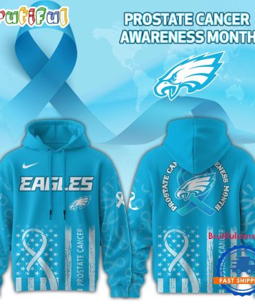 Philadelphia Eagles 2025 Nfl Prostate Cancer Awareness Hoodie Shirt