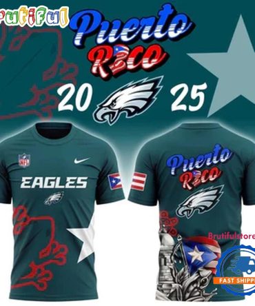 Philadelphia Eagles 2025 Nfl Puerto Rico Heritage Limited 3D Shirt