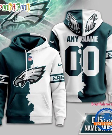 Philadelphia Eagles 2025 Nfl Victory Split Limited Hoodie Shirt