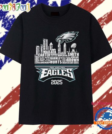 Philadelphia Eagles All The Top Players Names 2025 T Shirt