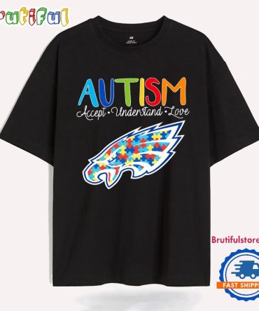 Philadelphia Eagles Autism Accept Understand Love New T Shirt