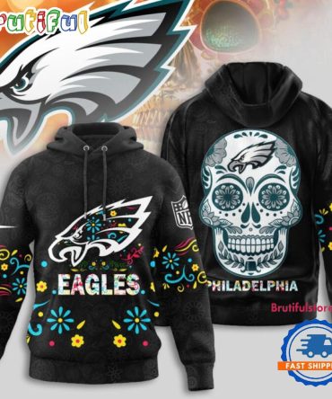 Philadelphia Eagles Nfl Dia De Los Muertos Limited Editions Hoodie Shirt