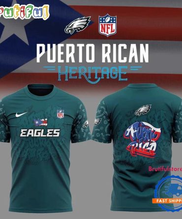 Philadelphia Eagles Nfl Puerto Rican Heritage 2025 3D Shirt