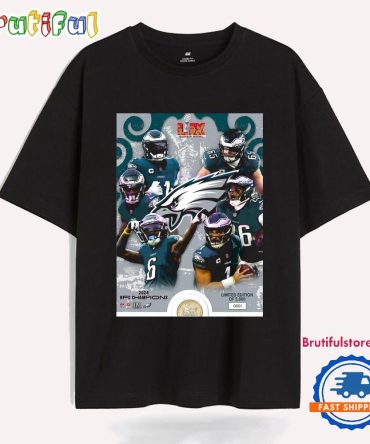 Philadelphia Eagles Super Bowl Lix Champions 2025 Poster T Shirt