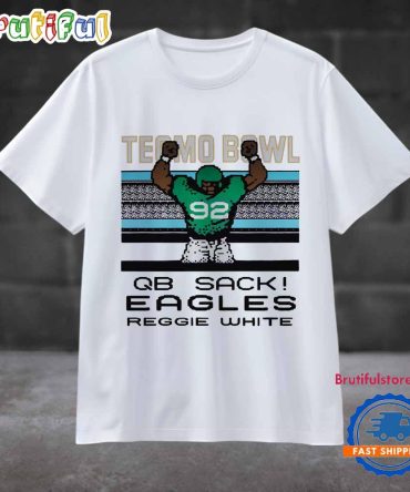 Philadelphia Eagles Tecmo Bowl Qb Sack Eagles Reggie White T Shirt