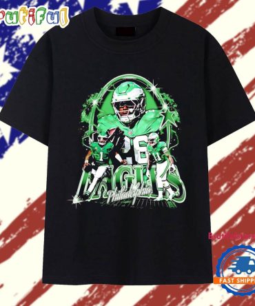 Philadelphia Eagles Trio Hurts Barkley Brown T Shirt