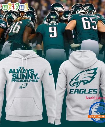 Philadelphia Eagles X It'S Always Sunny In Philadelphia Homage Ash Tri-Blend Hoodie