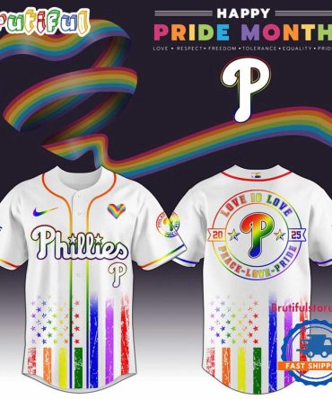 Philadelphia Phillies 2025 Happy Pride Month Limited Edition Baseball Jersey