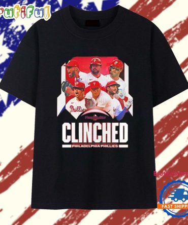 Philadelphia Phillies 2025 Mlb Postseason Built For All Clinched T Shirt