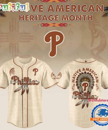 Philadelphia Phillies Native American Heritage Jersey Shirt