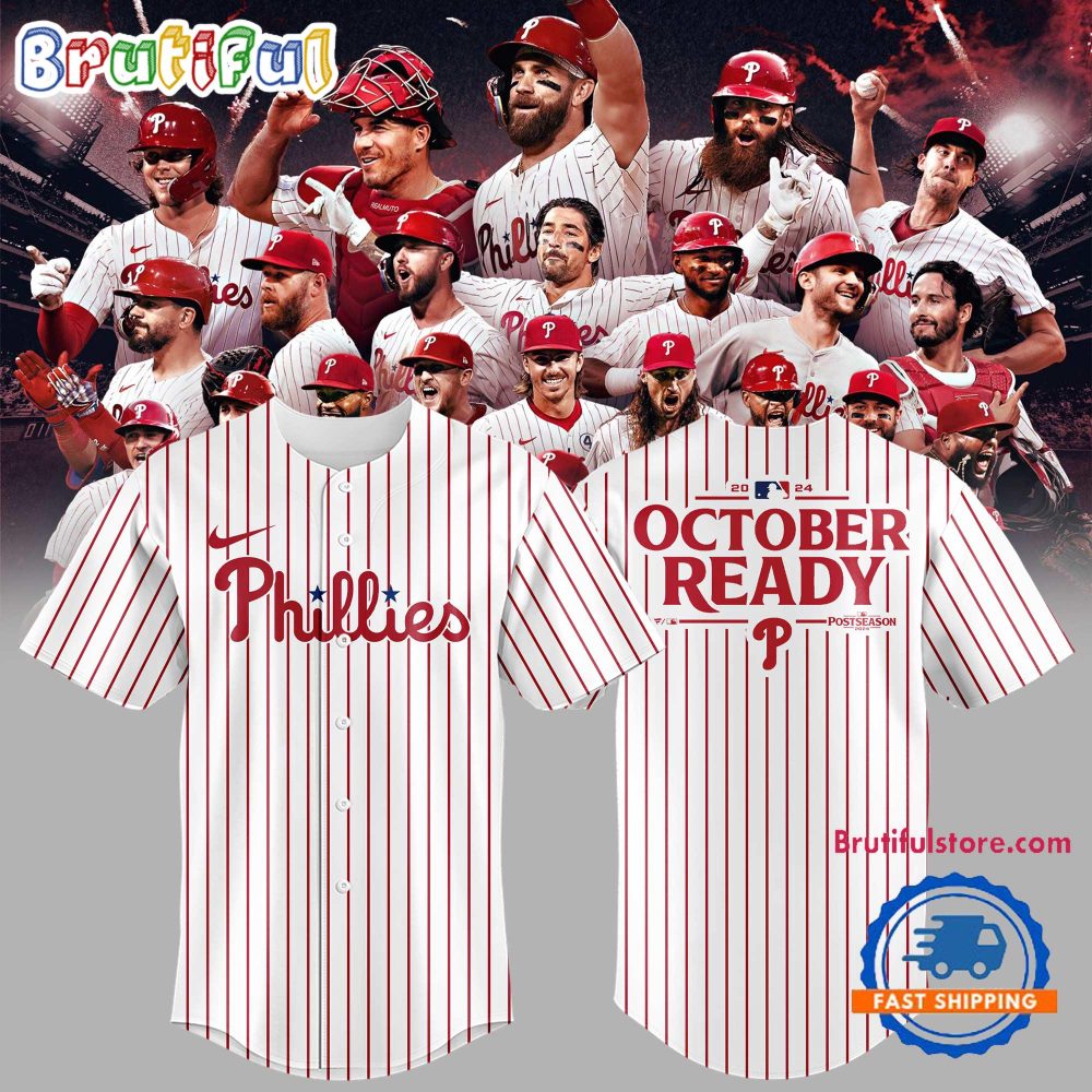 Philadelphia Phillies Special 2024 October Ready Mlb Postseason Baseball Jersey