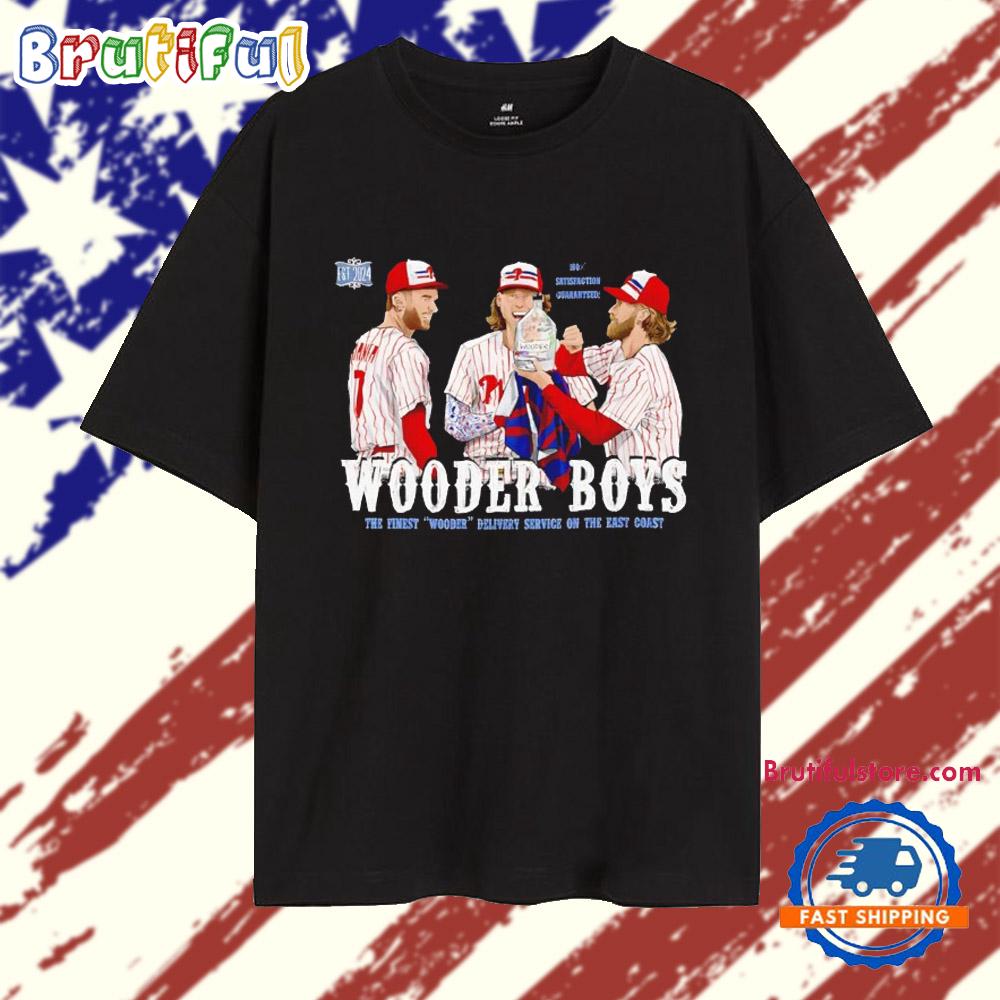 Philadelphia Phillies Wooder Boy The Finest Wooder Delivery Service On Th East Coast T Shirt