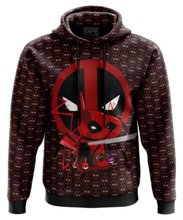Pikachu Deadpool Pokemon 3D All Over Print Hoodie