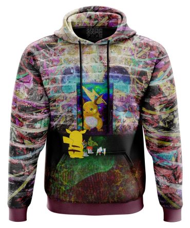 Pikachu Painting Pokemon 3D All Over Print Hoodie